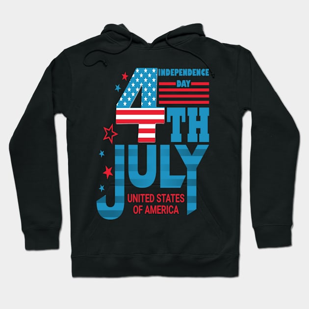 Happy independence day. Hoodie by omnia34